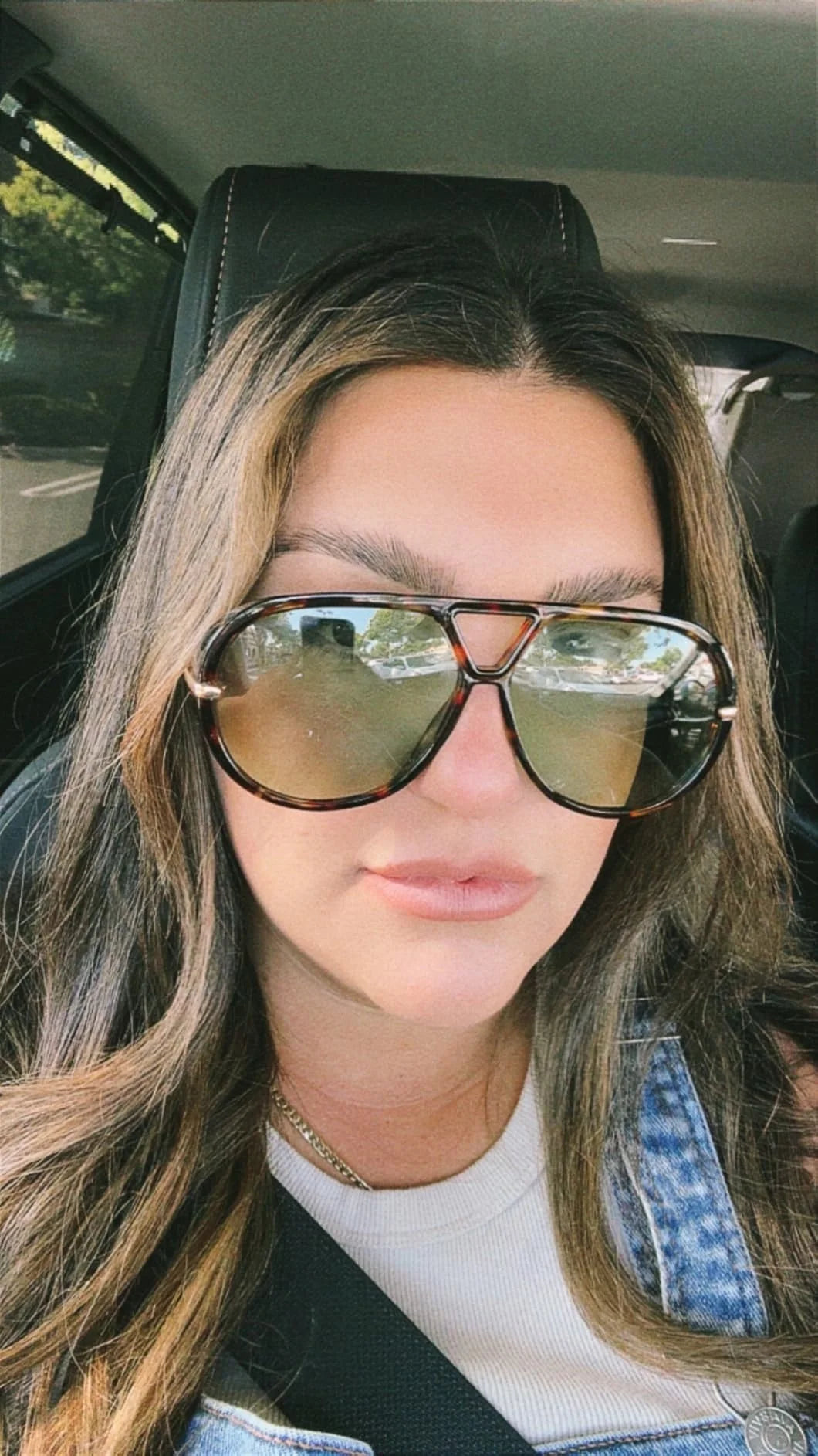 Vintage Oversized Shield Shades