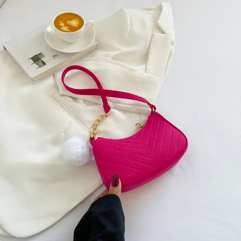 Elegant Mini Felt Handbag