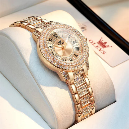 Women’s Luxury Diamond Quartz Wristwatch