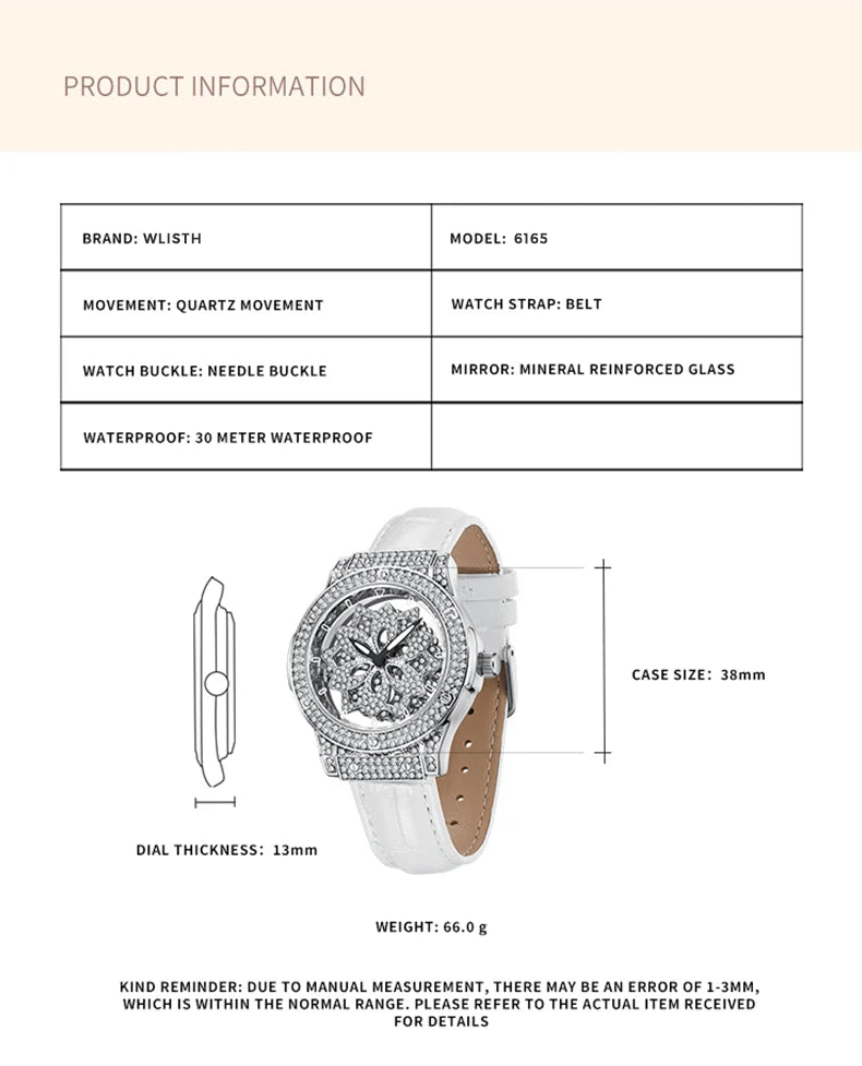 Women’s Snowflake Hollow Watch