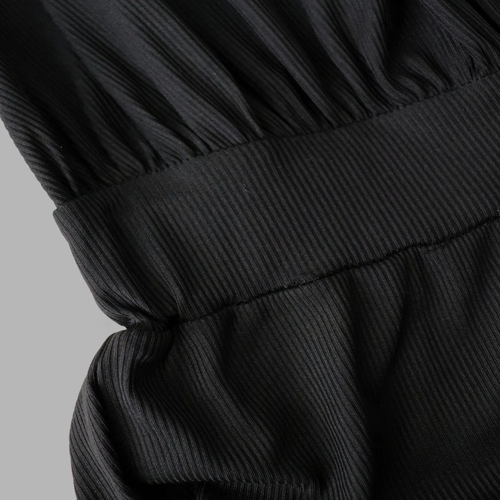 Fashion Tie-Waist V-Neck Jumpsuit