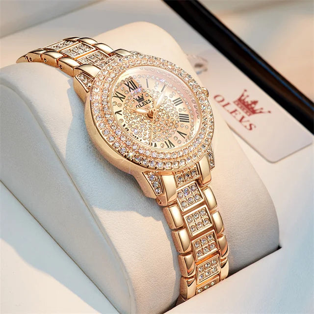 Women’s Luxury Diamond Quartz Wristwatch