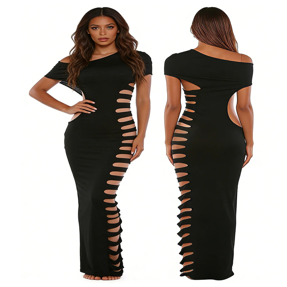 Elegant One Shoulder Bodycon Dress