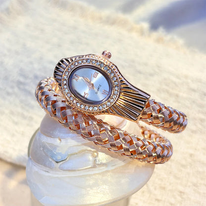 Snake Head Crystal Women’s Watch
