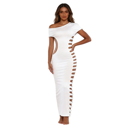 Elegant One Shoulder Bodycon Dress