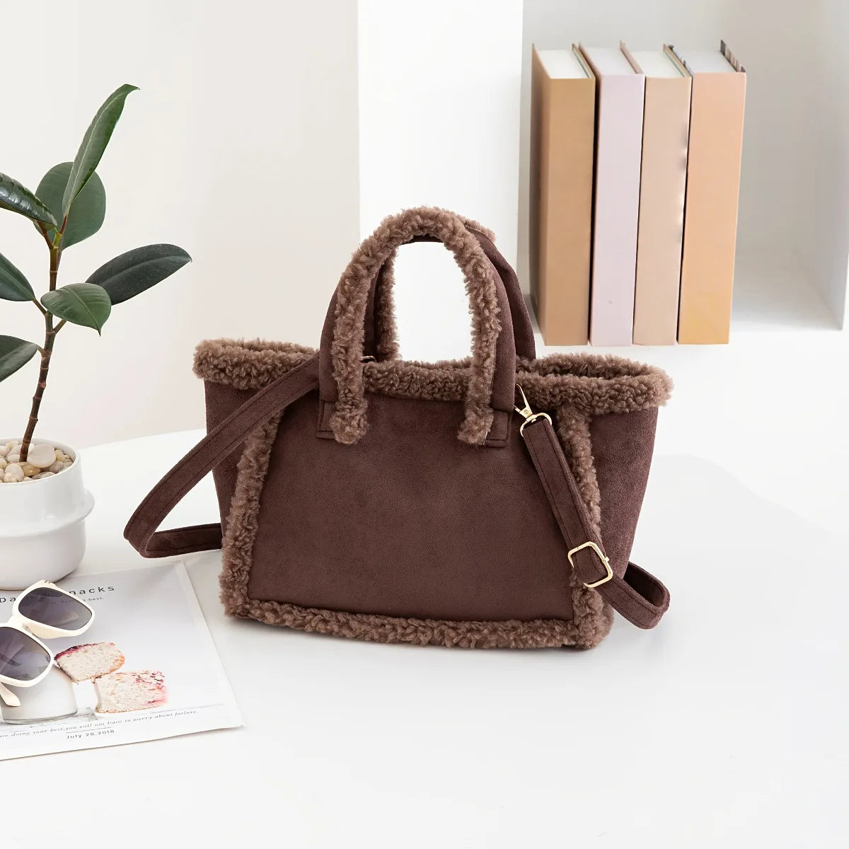 Plush Velvet Women’s Handbag