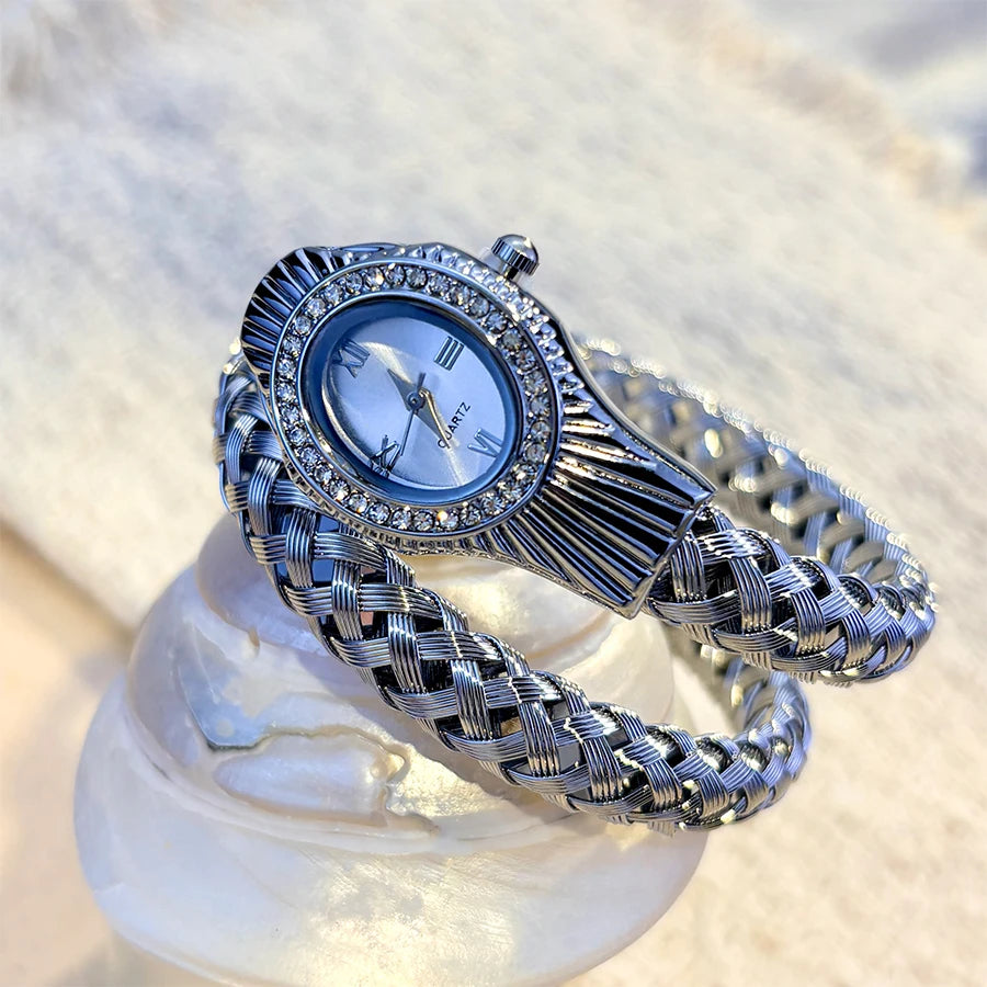 Snake Head Crystal Women’s Watch