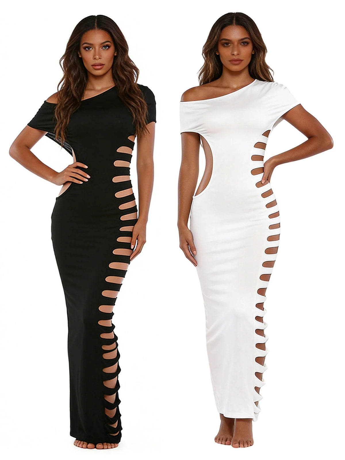 Elegant One Shoulder Bodycon Dress