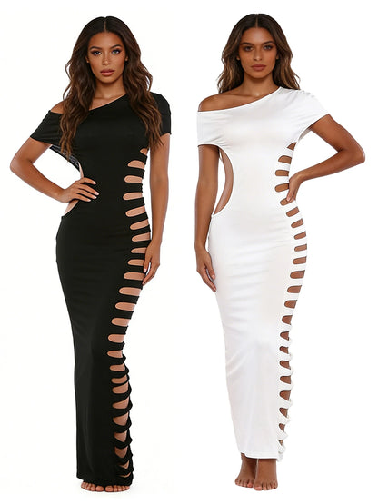 Elegant One Shoulder Bodycon Dress