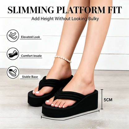 High Wedge Beach Sandals