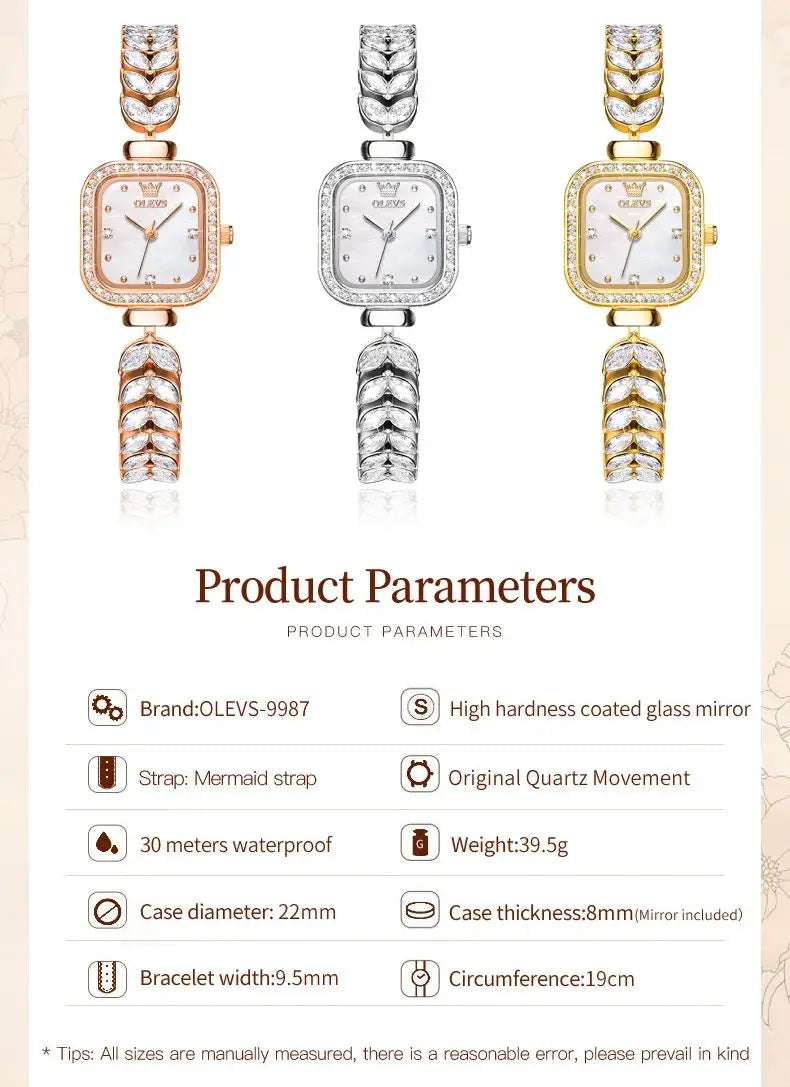 Women’s Luxury Square Wristwatch