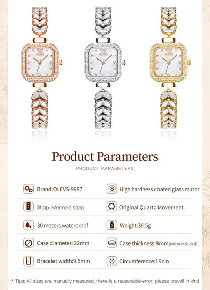 Women’s Luxury Square Wristwatch